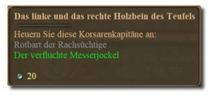 ANNO 1404 Das linke und das rechte Holzbein halbe Liste