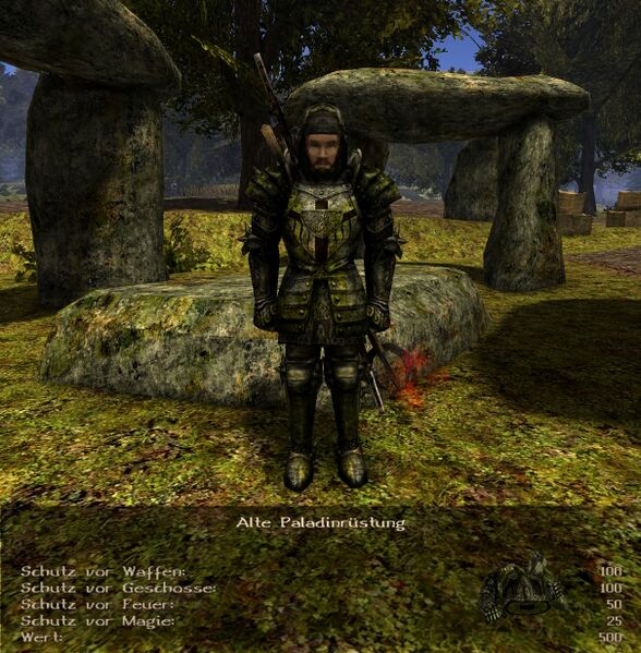 Datei:Gothic2 Nostalgic Rüstung Alte Paladinrüstung.jpg